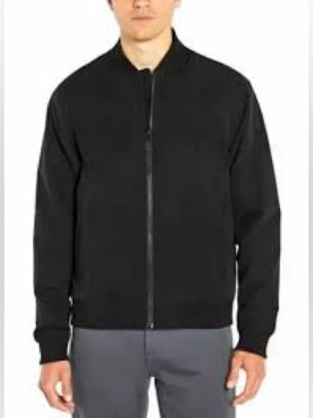 Men’s Banana Republic black Full-Zip Bomber Jacket NWT